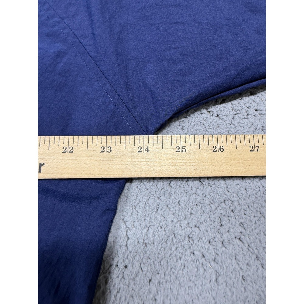 Vintage Nike Jacket Mens Large Blue Hooded Full Zip Windbreaker Colorblock 90s - Picture 6 of 10